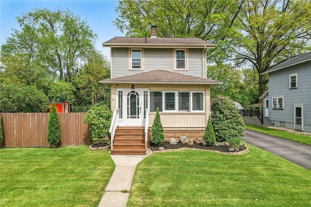188 Taylor Ave, Sharon, PA 16146 - traditional style home featuring a chimney and roof with shingles