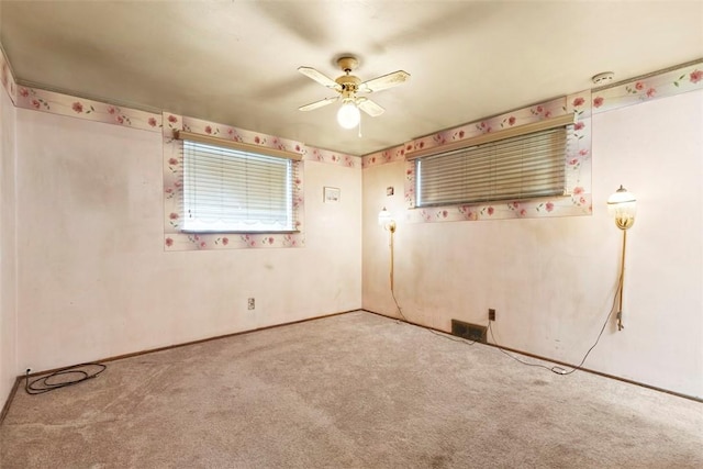 1023 Harrison St, Bethel Park, PA 15234 - spare room featuring carpet floors and ceiling fan