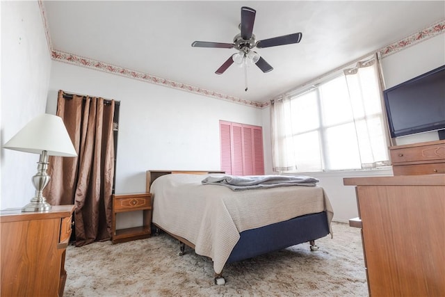351 Center Ave, West View, PA 15229 - carpeted bedroom featuring ceiling fan