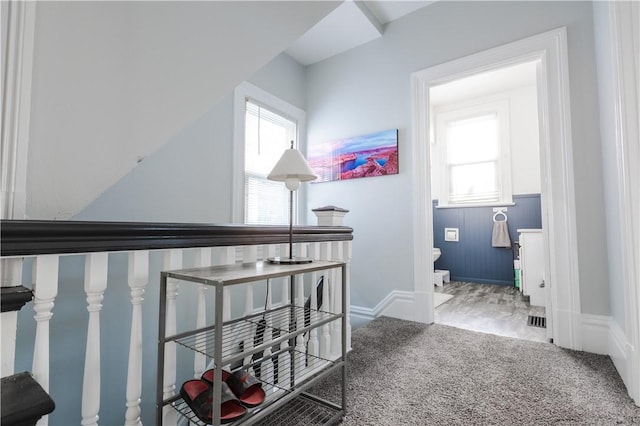 351 Center Ave, West View, PA 15229 - corridor with carpet flooring and baseboards