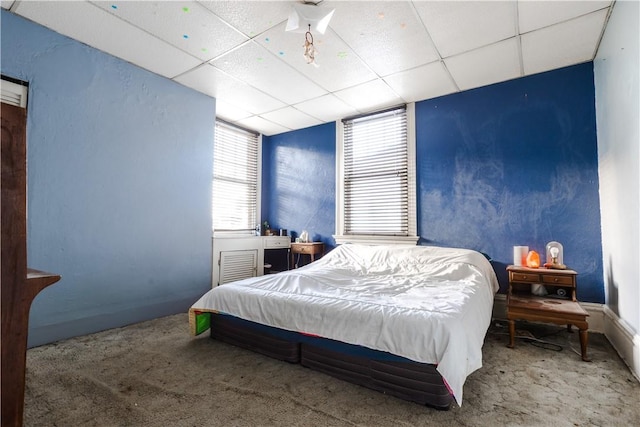 351 Center Ave, West View, PA 15229 - bedroom featuring carpet flooring and a paneled ceiling