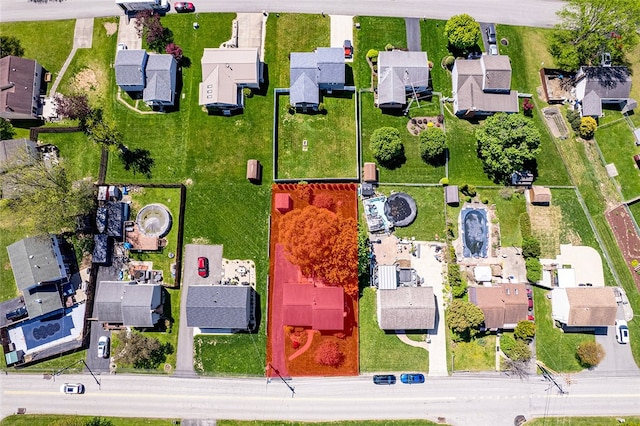 aerial perspective of suburban area
