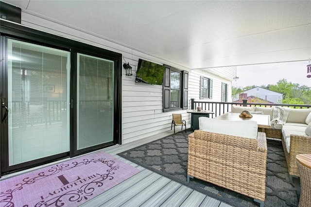 9204 Douglas Fir Dr, Plum Boro, PA 15239 - wooden deck with an outdoor living space