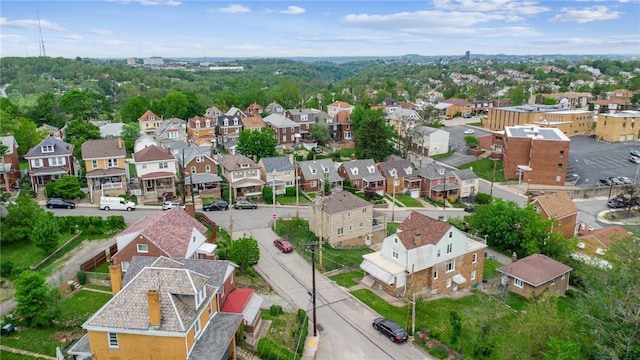 aerial perspective of suburban area