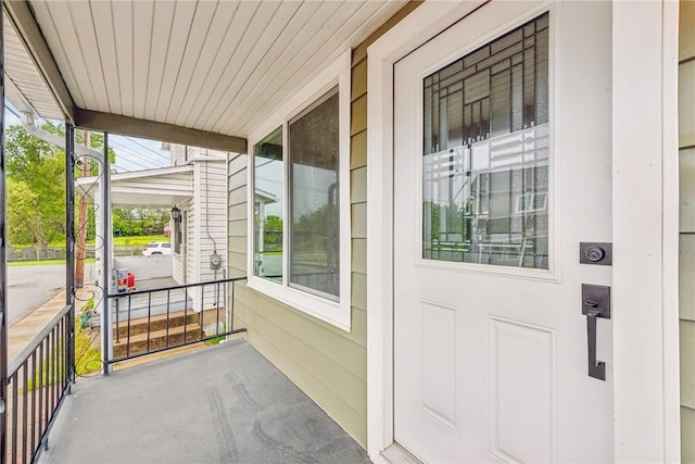 412 Mary St, Latrobe, PA 15650 - doorway to property featuring a porch