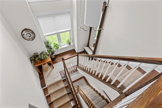 stairs with water heater