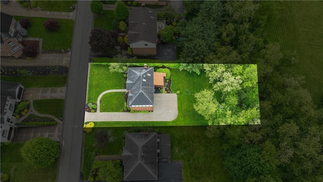 304 Diana Dr, Robinson Twp Nwa, PA 15136 - aerial overview of property's location with property parcel outlined