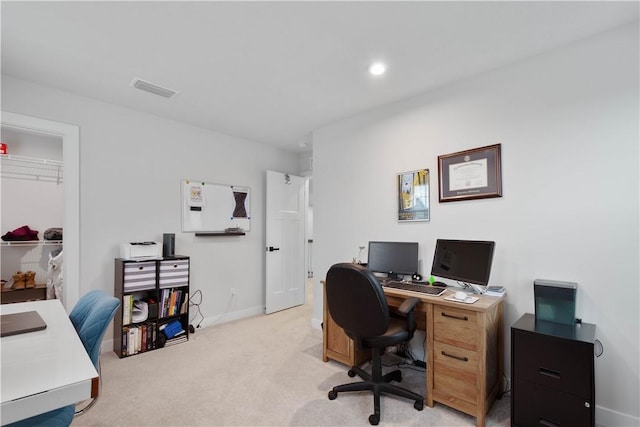 2025 Pinnacle Way S, Park, PA 15129 - office space featuring light carpet, baseboards, and recessed lighting