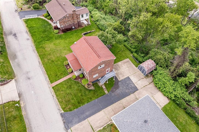 aerial view of property and surrounding area