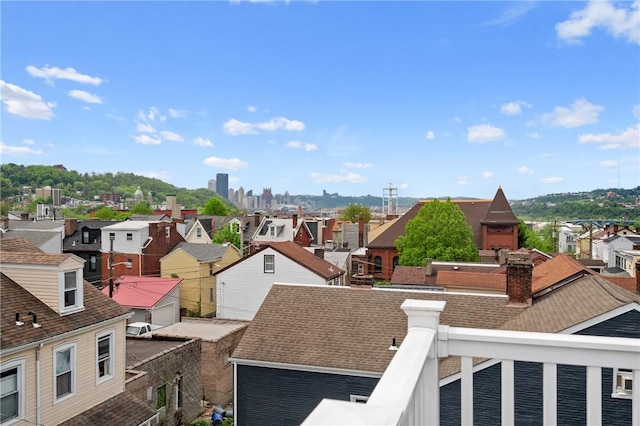 aerial perspective of suburban area