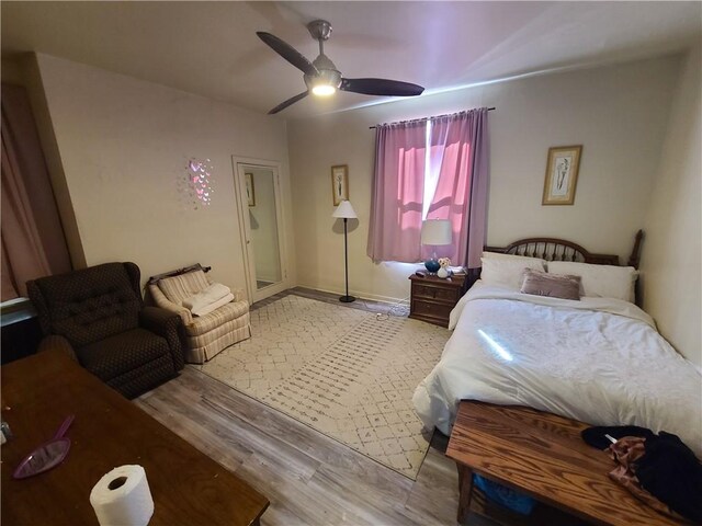 743 Taylor Ave, Avalon, PA 15202 - bedroom featuring wood finished floors and a ceiling fan