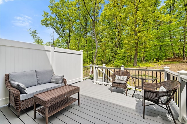 128 Cole Dr, Robinson Twp Nwa, PA 15136 - wooden deck featuring an outdoor hangout area