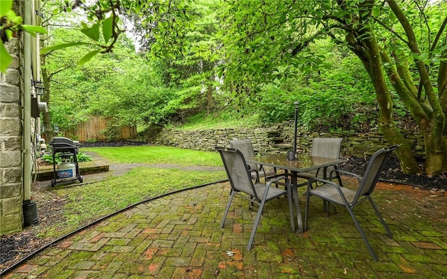 811 Jefferson Dr, Ross Twp, PA 15229 - view of yard with outdoor dining area and a patio area