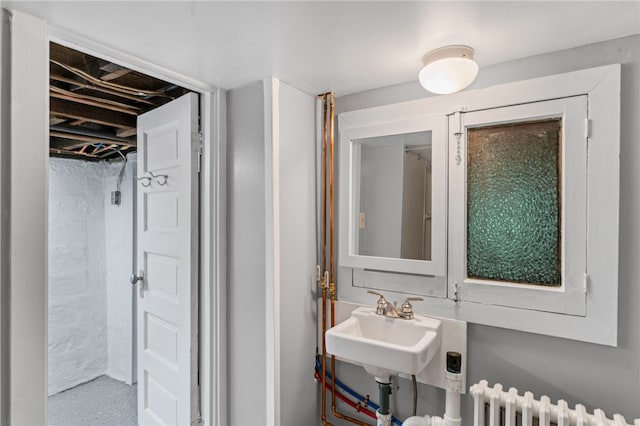 247 Pringle St, Banksville/Westwood, PA 15106 - bathroom featuring radiator heating unit and a sink