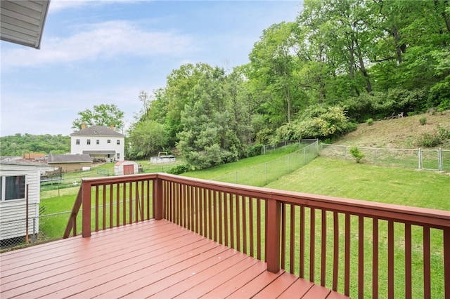 247 Pringle St, Banksville/Westwood, PA 15106 - wooden terrace with a storage unit and an outbuilding
