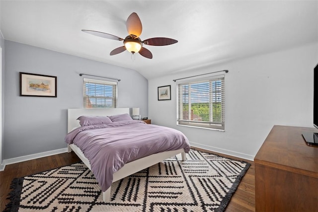 665 Dunster St, Brookline, PA 15226 - bedroom featuring baseboards, wood finished floors, and ceiling fan