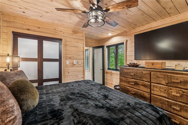 133 Imperial Rd, Hidden Valley, PA 15502 - bedroom with wood ceiling and wooden walls
