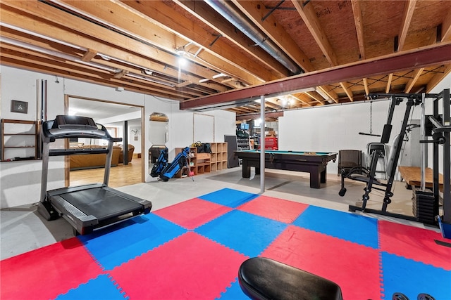 844 Old Millcreek Rd, Hookstown, PA 15050 - workout area with pool table