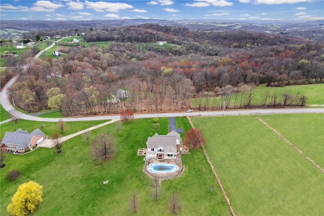844 Old Millcreek Rd, Hookstown, PA 15050 - bird's eye view of a forest and a pool