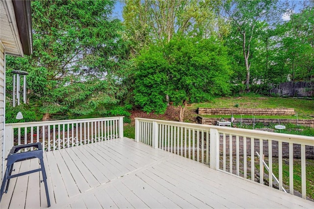 716 Stauffer Ave, Scottdale, PA 15683 - wooden terrace featuring view of scattered trees
