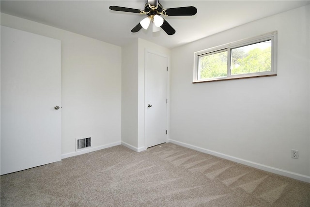 2608 Big Sewickley Creek Rd, Franklin Park, PA 15143 - unfurnished bedroom featuring light carpet, baseboards, and a ceiling fan