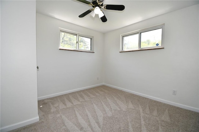 2608 Big Sewickley Creek Rd, Franklin Park, PA 15143 - unfurnished room with plenty of natural light, carpet flooring, baseboards, and ceiling fan