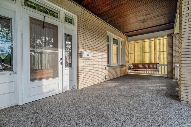 view of patio / terrace featuring covered porch