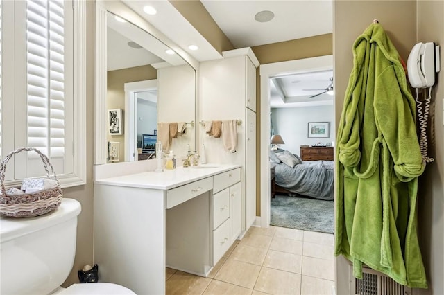 238 Berkeley Way, Monroeville, PA 15146 - bathroom featuring ensuite bathroom, tile patterned floors, toilet, vanity, and recessed lighting