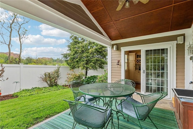 238 Berkeley Way, Monroeville, PA 15146 - wooden deck featuring outdoor dining space and ceiling fan