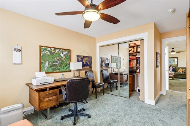238 Berkeley Way, Monroeville, PA 15146 - carpeted office featuring ceiling fan and baseboards