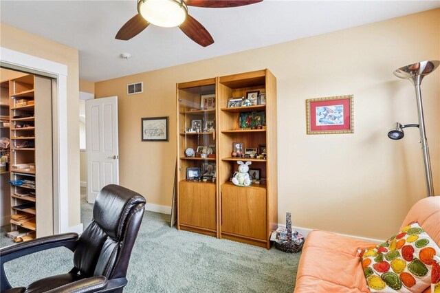 238 Berkeley Way, Monroeville, PA 15146 - office space with light carpet, ceiling fan, and baseboards