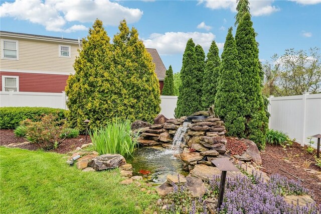 238 Berkeley Way, Monroeville, PA 15146 - view of yard with a garden pond