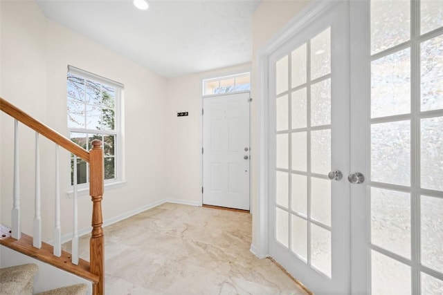 3009 Village Run, Pine Twp Nal, PA 15090 - foyer featuring stairs and baseboards