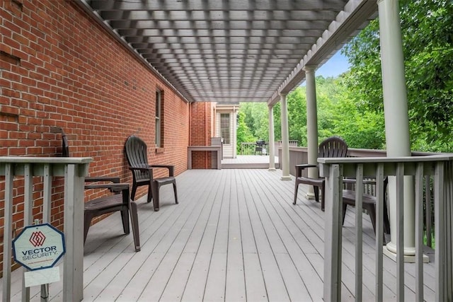 305 Woodstream Dr, Ohara, PA 15238 - wooden deck with a pergola