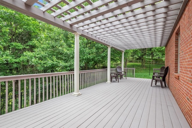 305 Woodstream Dr, Ohara, PA 15238 - deck with a pergola and fence
