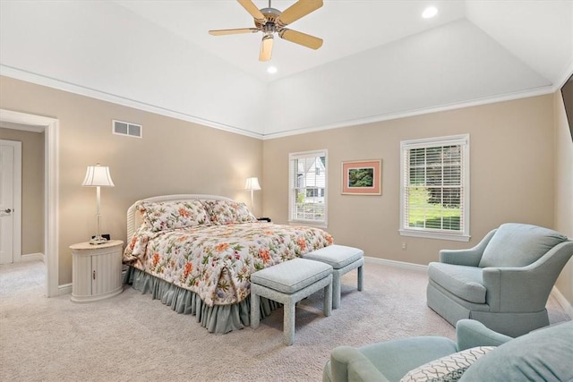305 Woodstream Dr, Ohara, PA 15238 - bedroom with carpet floors, baseboards, a ceiling fan, and recessed lighting