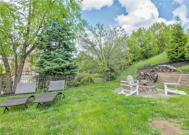 432 Independence Blvd, South Strabane, PA 15301 - view of yard featuring an outdoor fire pit