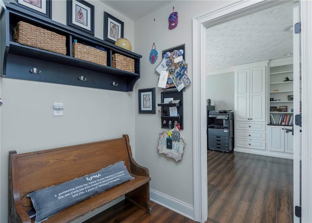 432 Independence Blvd, South Strabane, PA 15301 - mudroom with wood finished floors, baseboards, and a textured ceiling