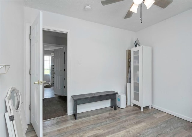 432 Independence Blvd, South Strabane, PA 15301 - spare room featuring wood finished floors, a smoke detector, a ceiling fan, and baseboards