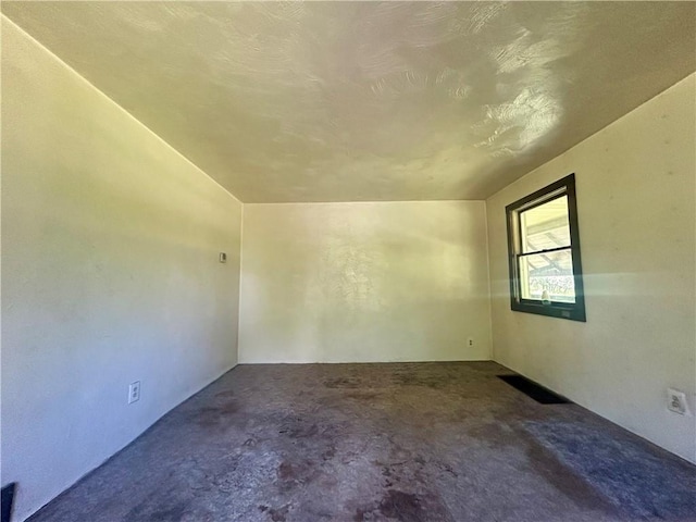 view of spare room