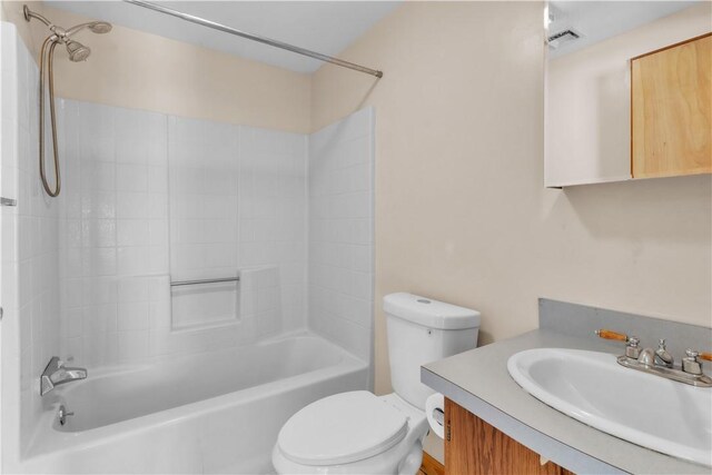 1636 Brodhead Rd, Moon/Crescent Twp, PA 15108 - full bath featuring toilet, vanity, and shower / bathtub combination
