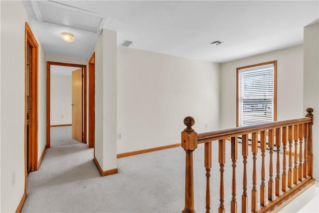 1636 Brodhead Rd, Moon/Crescent Twp, PA 15108 - corridor featuring carpet flooring, an upstairs landing, and baseboards