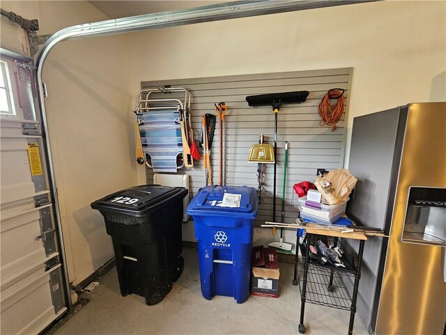 129 Bay Ct, Chartiers, PA 15301 - garage with stainless steel fridge with ice dispenser