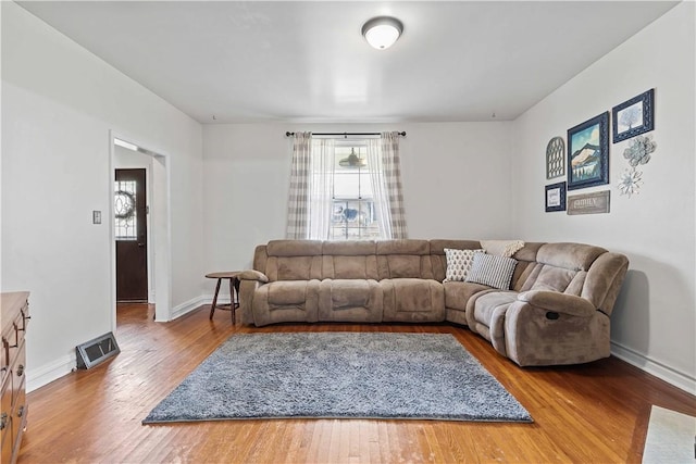 106 Haldane St, Crafton, PA 15205 - living area featuring wood finished floors and baseboards