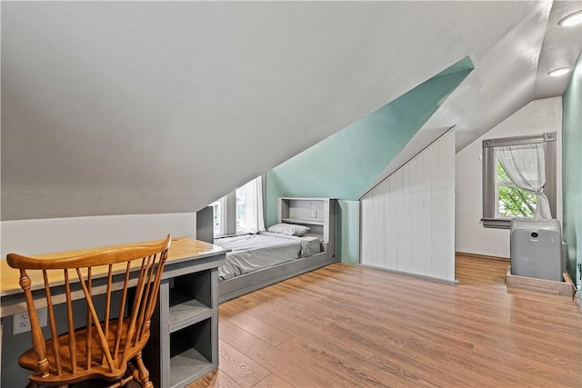 106 Haldane St, Crafton, PA 15205 - bedroom featuring lofted ceiling and wood finished floors