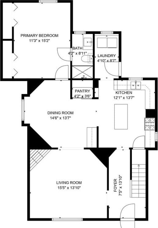 106 Haldane St, Crafton, PA 15205 - property floor plan