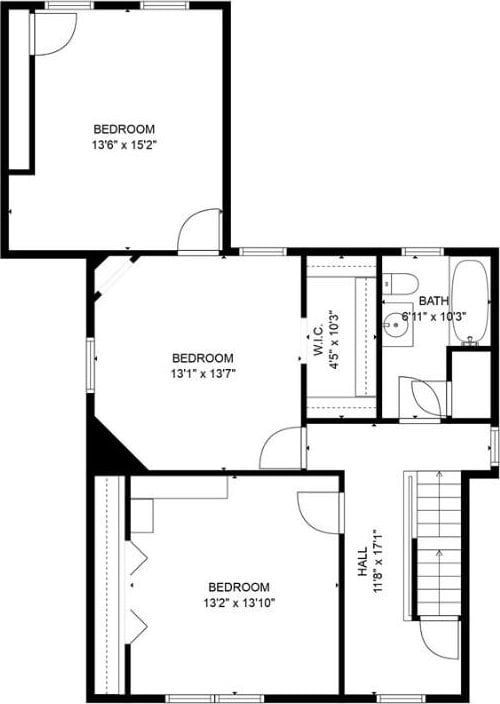 106 Haldane St, Crafton, PA 15205 - floor plan / room layout
