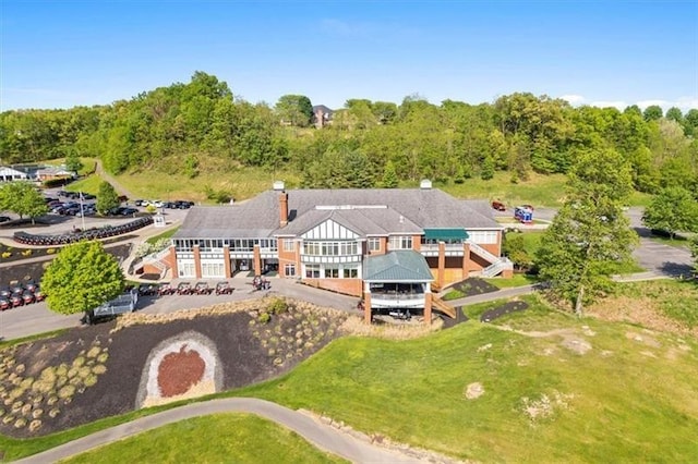view from above of property