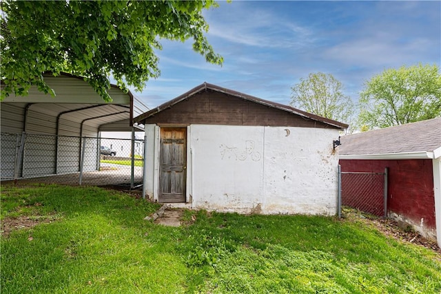 57 Laurel Ave, City Of Washington, PA 15301 - view of outbuilding featuring a detached carport and an outdoor structure