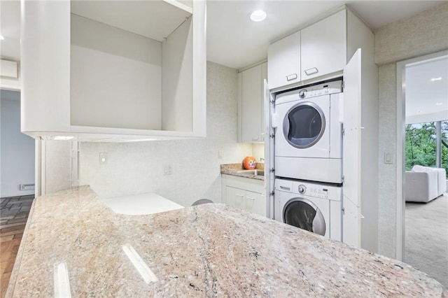 46 Churchill Rd, Churchill Boro, PA 15235 - laundry room with stacked washing machine and dryer
